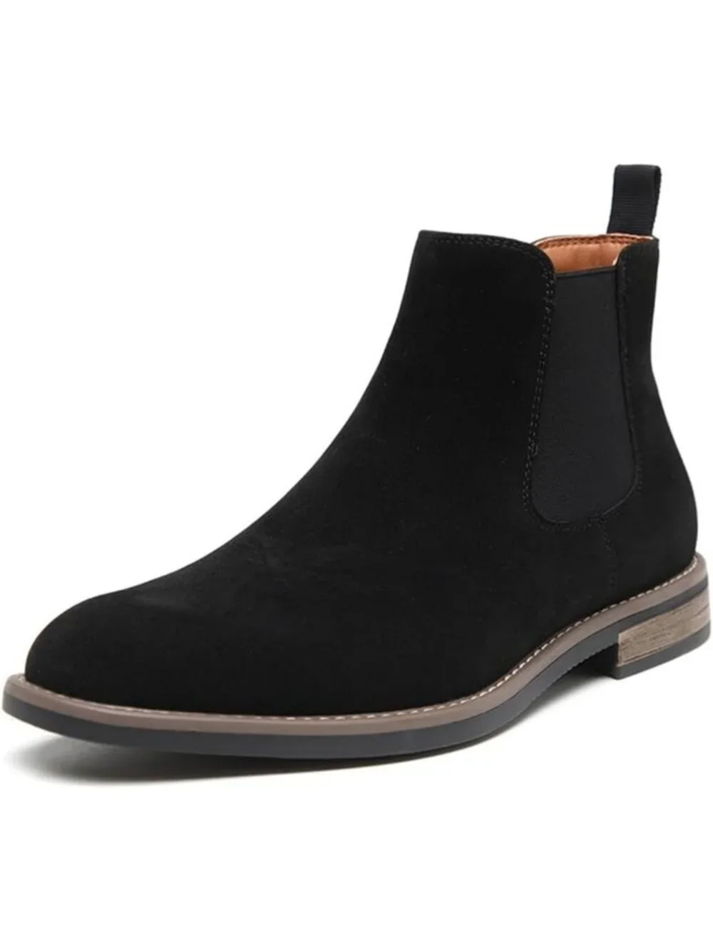 Stylish Men's Suede Chelsea Boots - Casual Slip-On Chukka Ankle Boot for Comfort